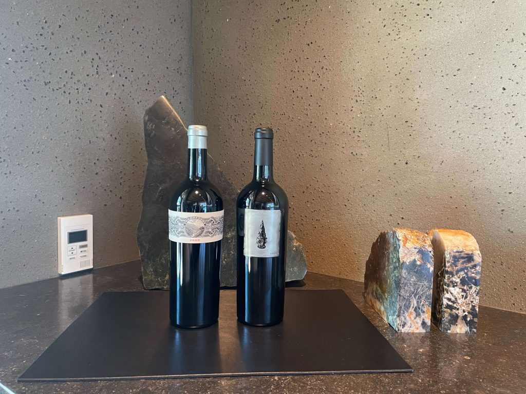 Promontory and Penultimate bottle in the tasting room